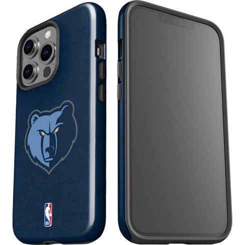 NBA Memphis Grizzlies Distressed iPhone 15 Pro Impact Case